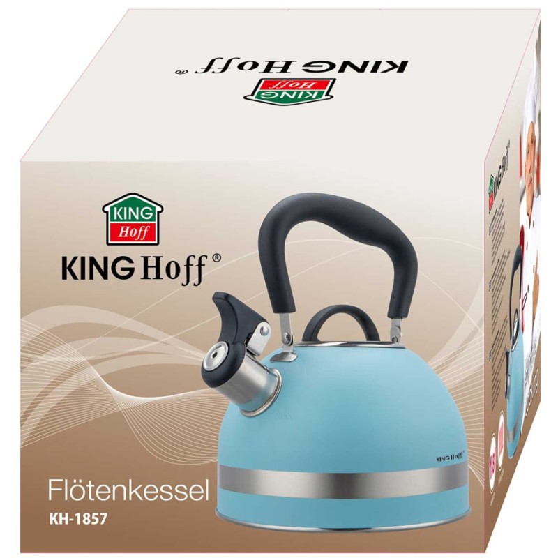 Czajnik z gwizdkiem 1,8L KINGHOFF niebieski