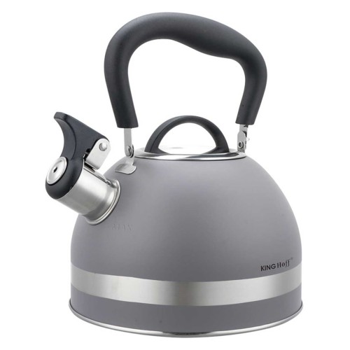 Czajnik z gwizdkiem 1,8L KINGHOFF szary