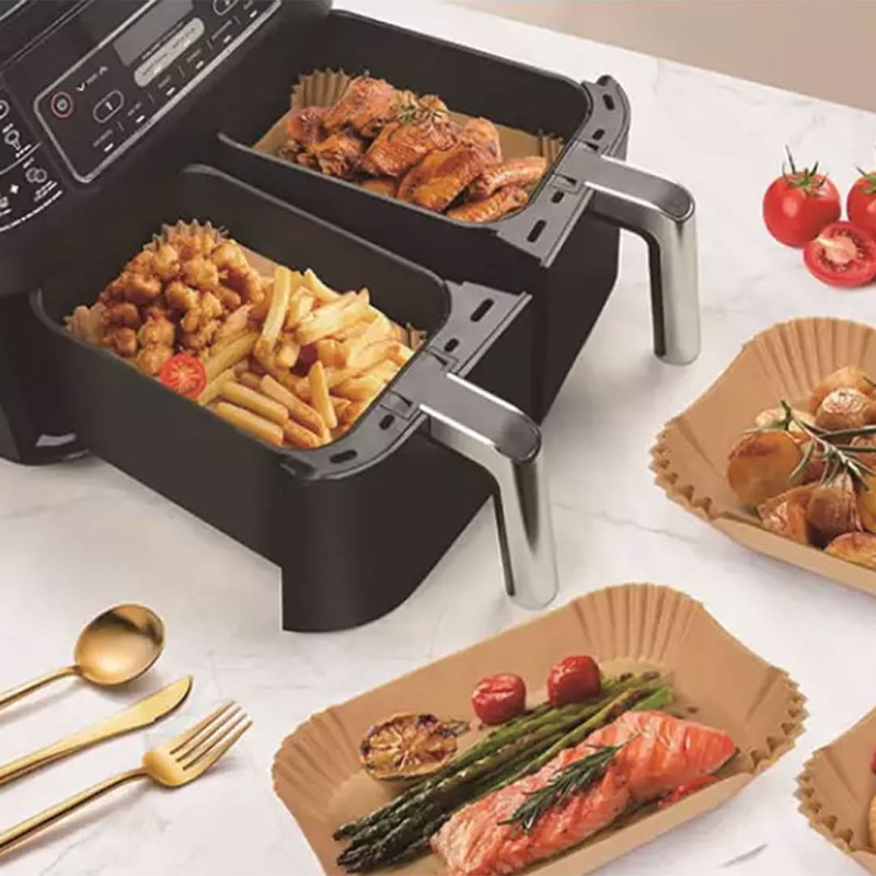 Filtr papierowy wkład do frytownicy Air Fryer 22x14cm 100szt. KLAUSBERG