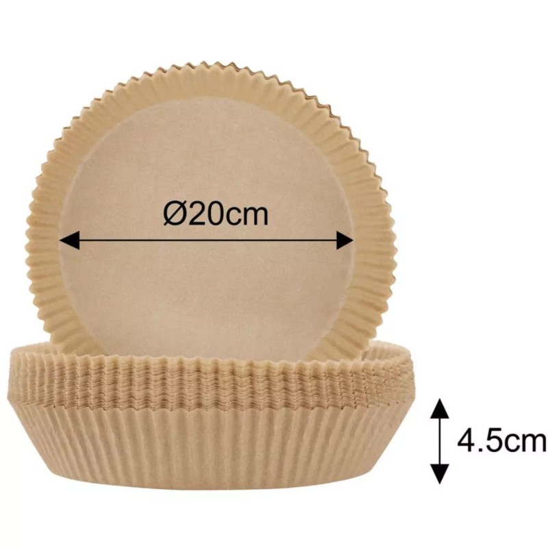 Filtr papierowy wkład do frytownicy Air Fryer 20cm 100szt. KLAUSBERG