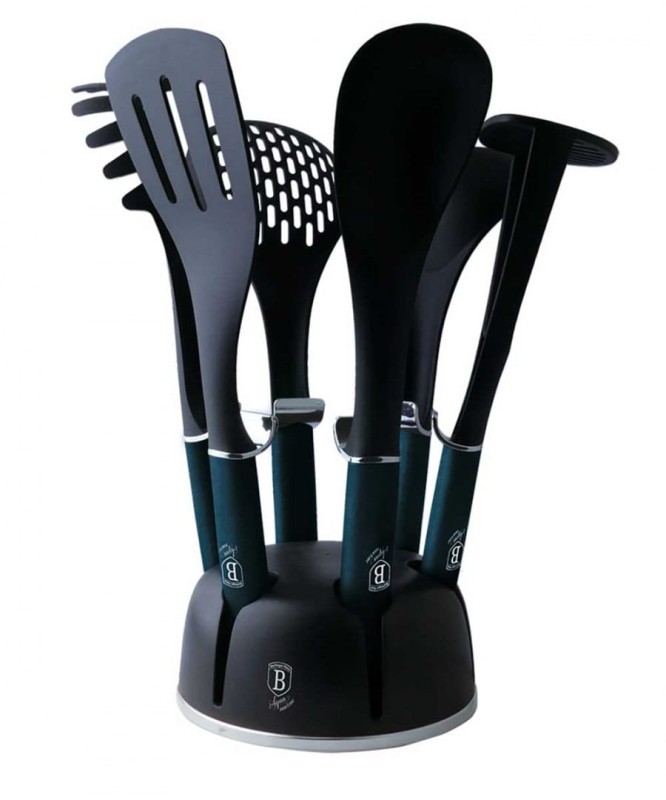 Zestaw przyborów kuchennych w stojaku BERLINGER HAUS Aquamarine