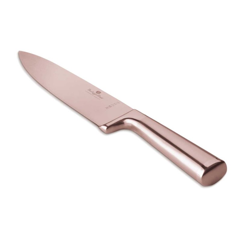 Nóż szefa kuchni stalowy 22cm BERLINGER HAUS ROSE GOLD