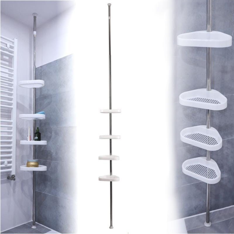 Półka Łazienkowa teleskopowa 23x14xhmax260cm ZAC WHITE