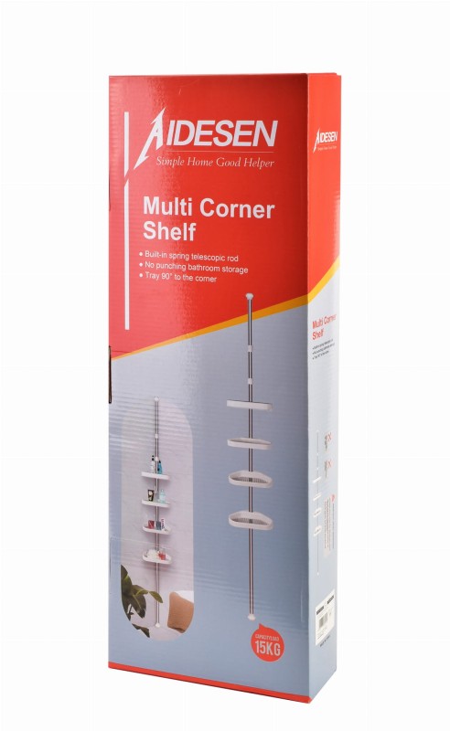 Półka Łazienkowa teleskopowa 23x14xhmax260cm ZAC WHITE