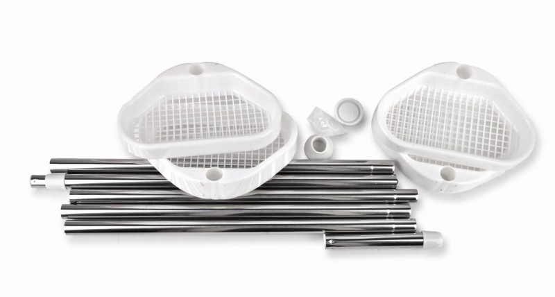 Półka Łazienkowa teleskopowa 23x14xhmax260cm ZAC WHITE