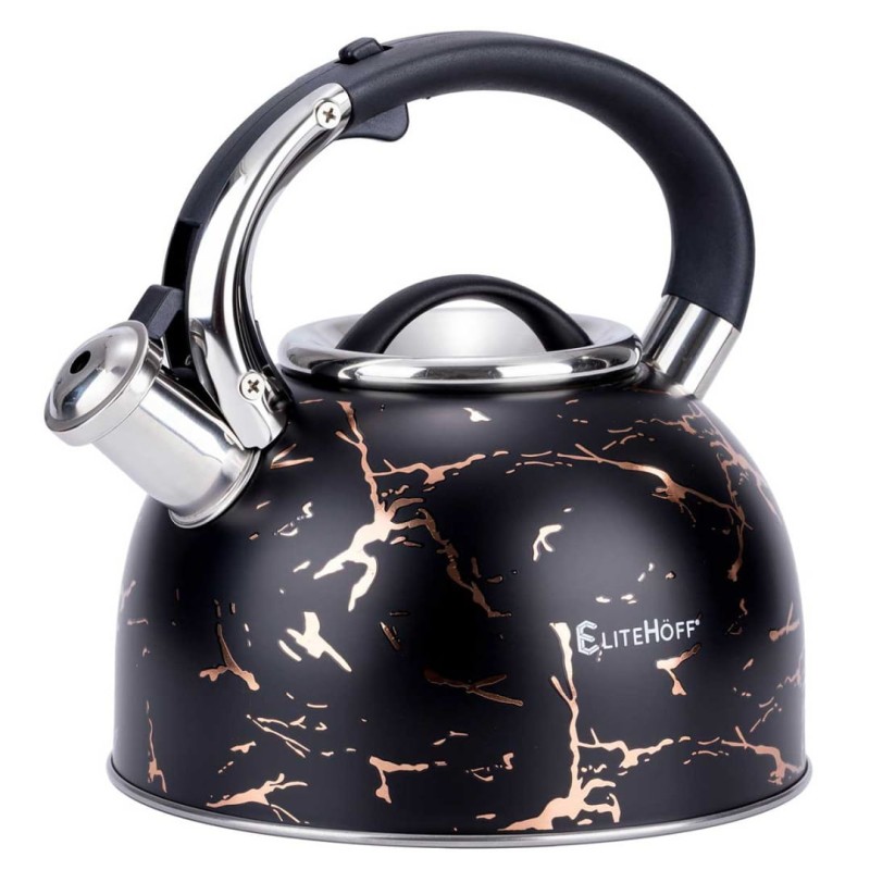 Czajnik z gwizdkiem 3L GLAMOUR BLACK GOLD