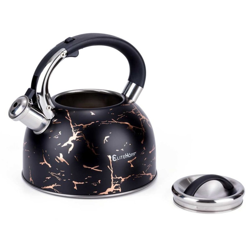 Czajnik z gwizdkiem 3L GLAMOUR BLACK GOLD