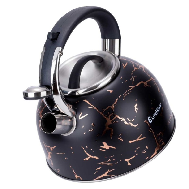 Czajnik z gwizdkiem 3L GLAMOUR BLACK GOLD