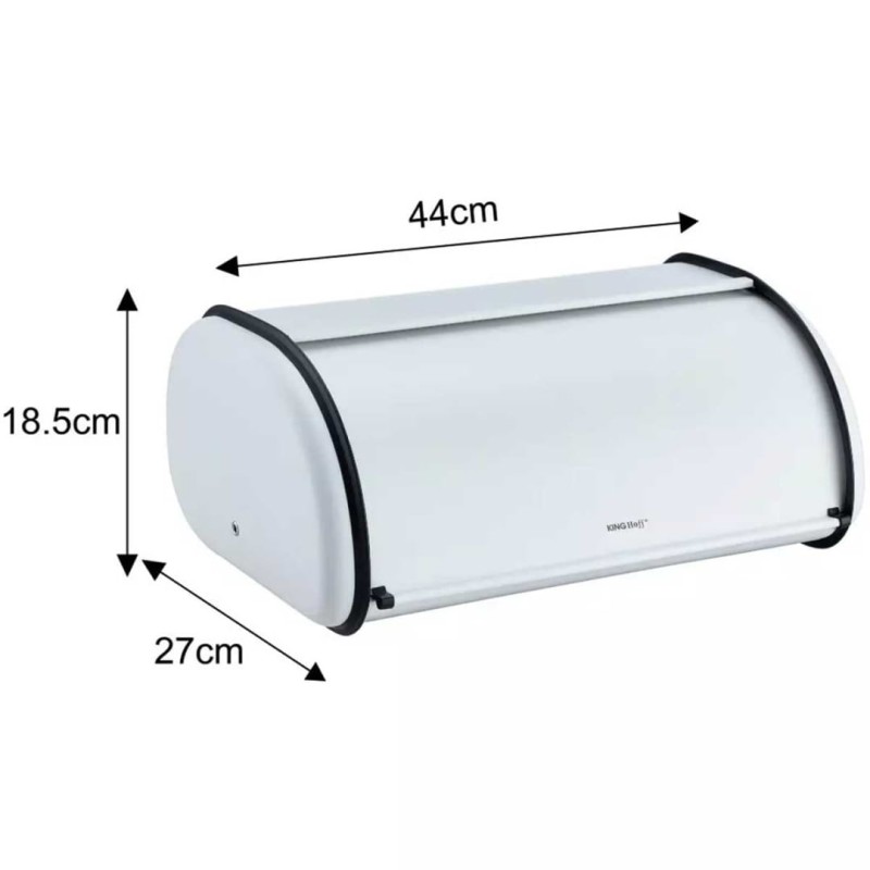 Chlebak stalowy pojemnik na pieczywo KINGHOFF biały