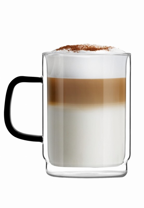 Komplet 2 szklanek z podwójną ścianką Carbon 350 ml