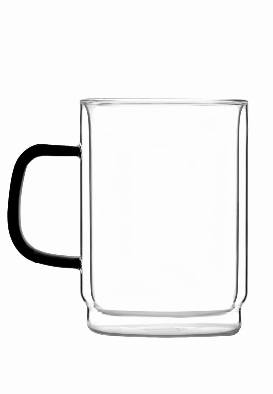 Komplet 2 szklanek z podwójną ścianką Carbon 350 ml