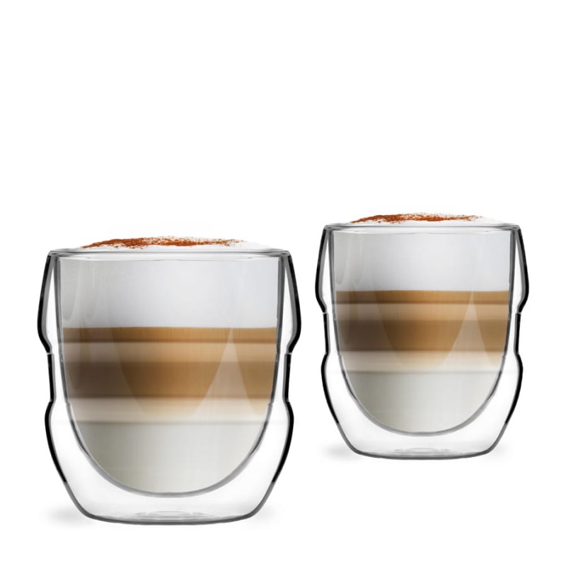 Komplet 2 szklanek z podwójną ścianką 250 ml Sferico