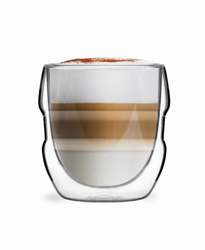 Komplet 2 szklanek z podwójną ścianką 250 ml Sferico