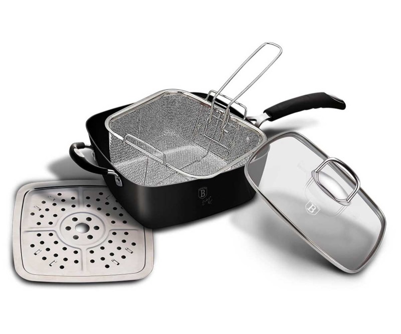 Patelnia z koszem i wkładem parowym 24x24cm BERLINGERHAUS