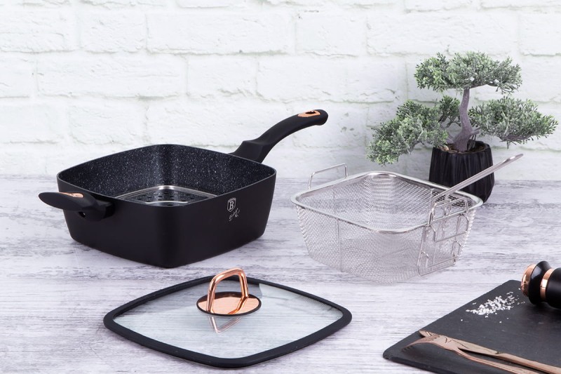 Patelnia z koszem i wkładem parowym 24x24cm BERLINGERHAUS