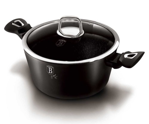 Garnek z powłoką granitową 20cm BERLINGER HAUS czarny