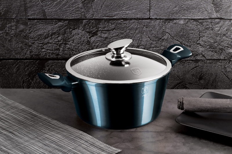 Garnek z powłoką granitową 20cm BERLINGER HAUS AQUAMARINE aquamaryna