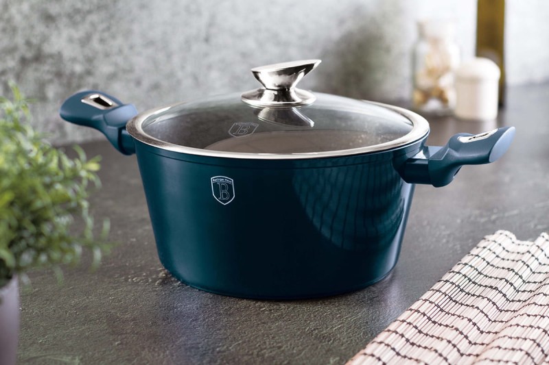 Garnek z powłoką granitową 20cm BERLINGER HAUS AQUAMARINE aquamaryna