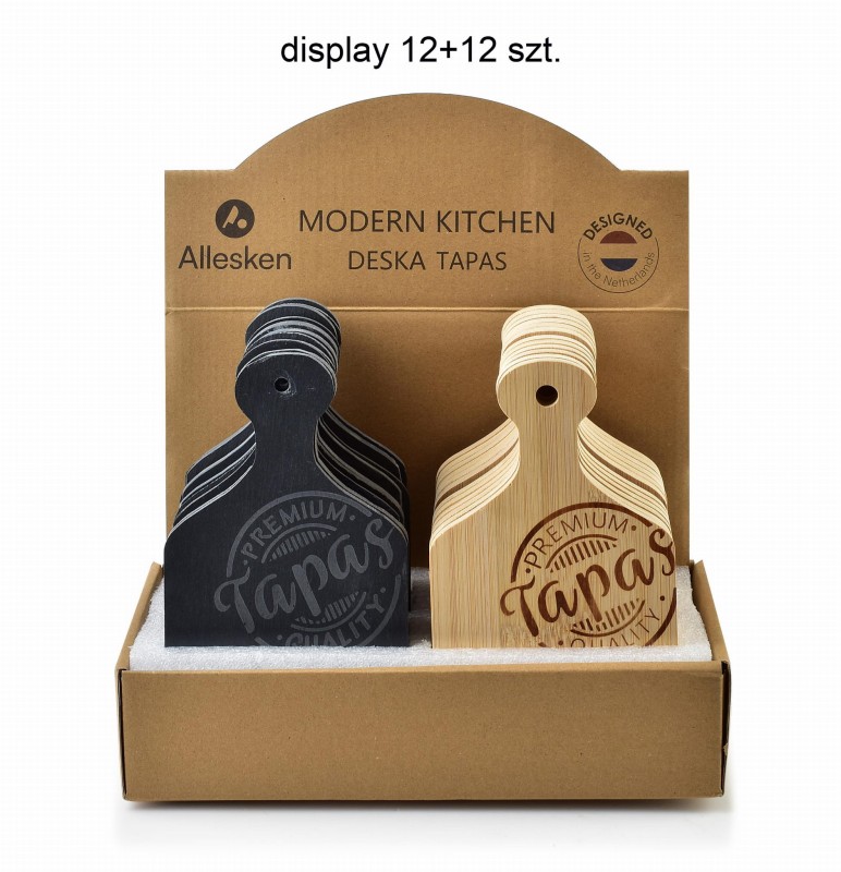 Deska tapas 20x11cm MODERN KITCHEN łupek drewno