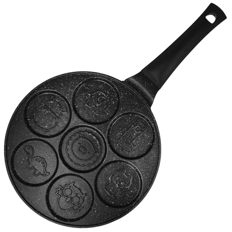 Patelnia z powłoką granitową Ø26cm do placuszków ze zwierzątkami BRUNBESTE