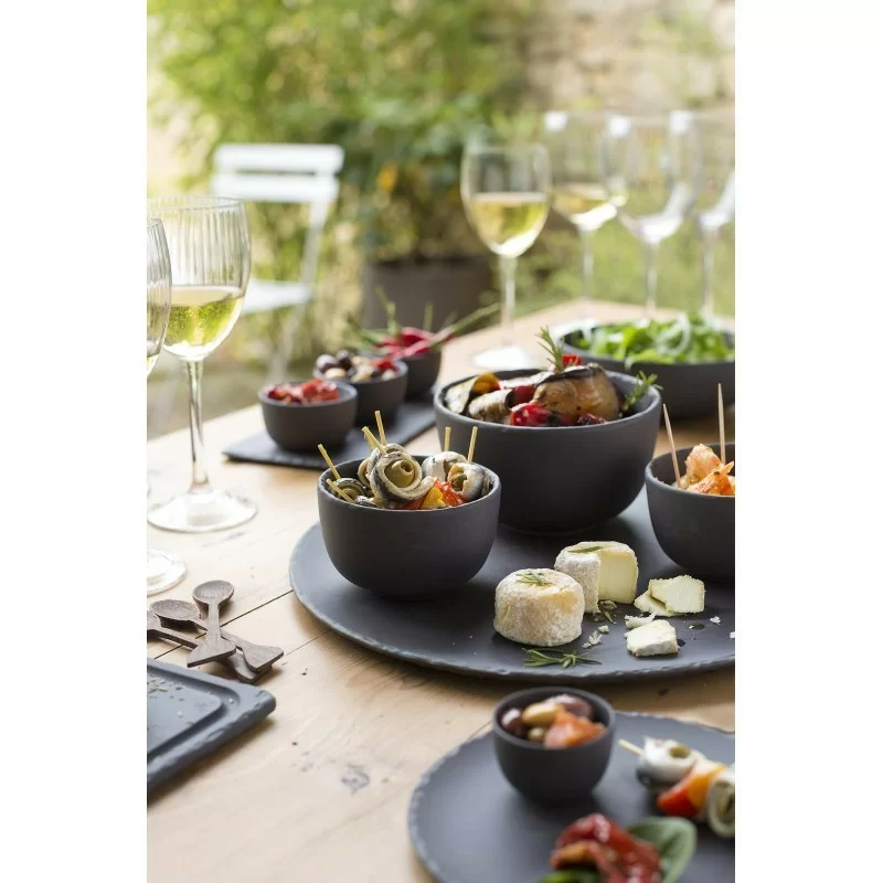 Miska porcelanowa grafitowa 600 ml SOLID