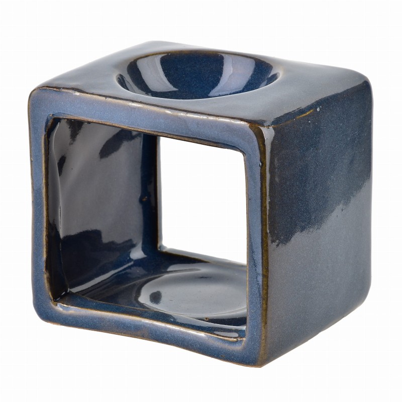 Kominek na olejek zapachowy 9,5x7,5x8,5cm granatowy