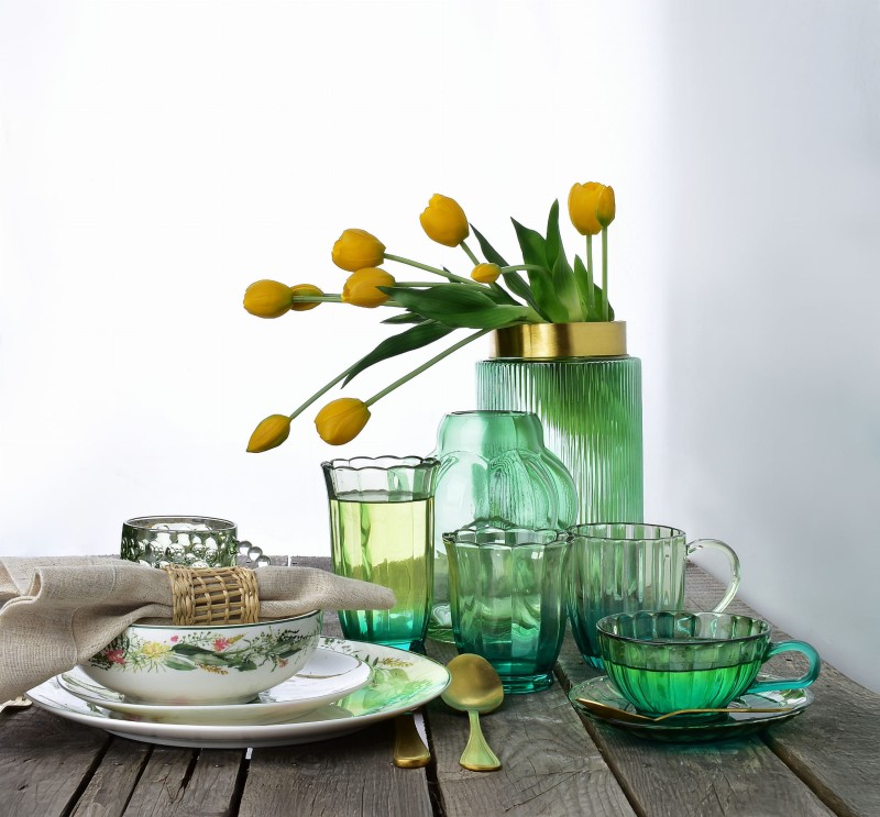 Szklanka wysoka 450ml VINI zielona