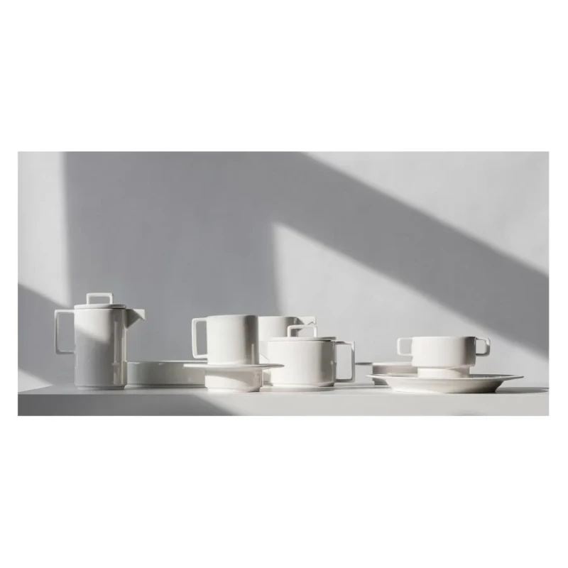 Kubek porcelanowy z uchem 330 ml Nordic RAK biały