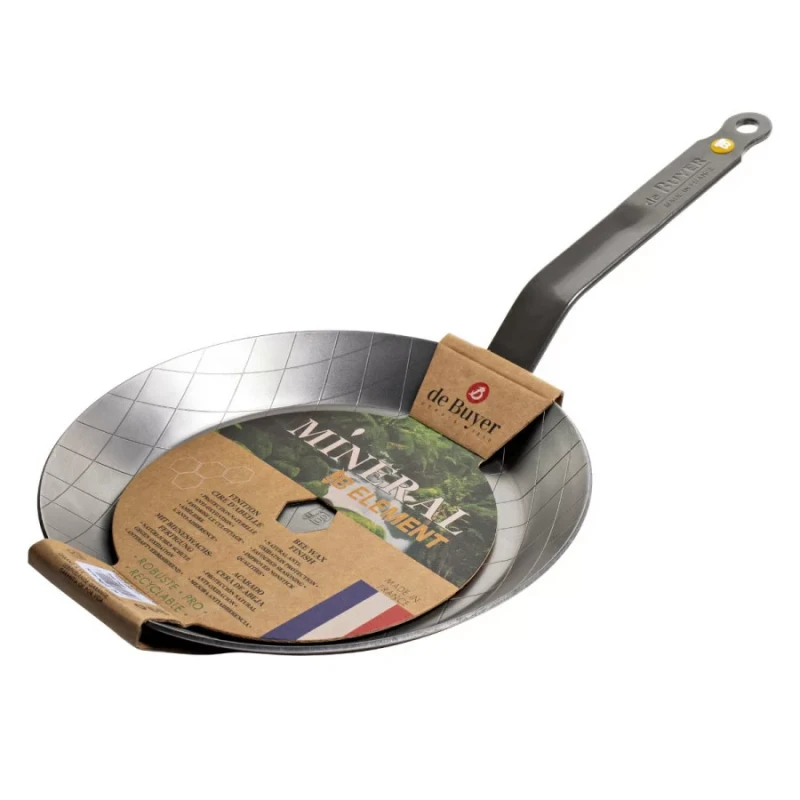 Patelnia Mineral B Carbone okrągła śr. 24 cm DeBuyer