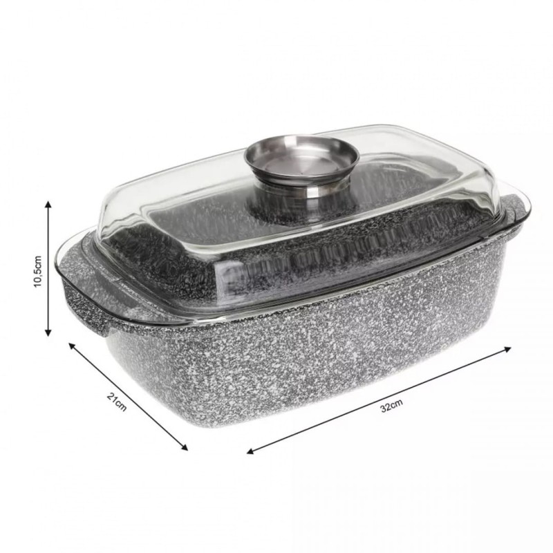 Brytfanna forma do pieczenia z powłoką ceramiczną z pokrywą 32cm KLAUSBERG