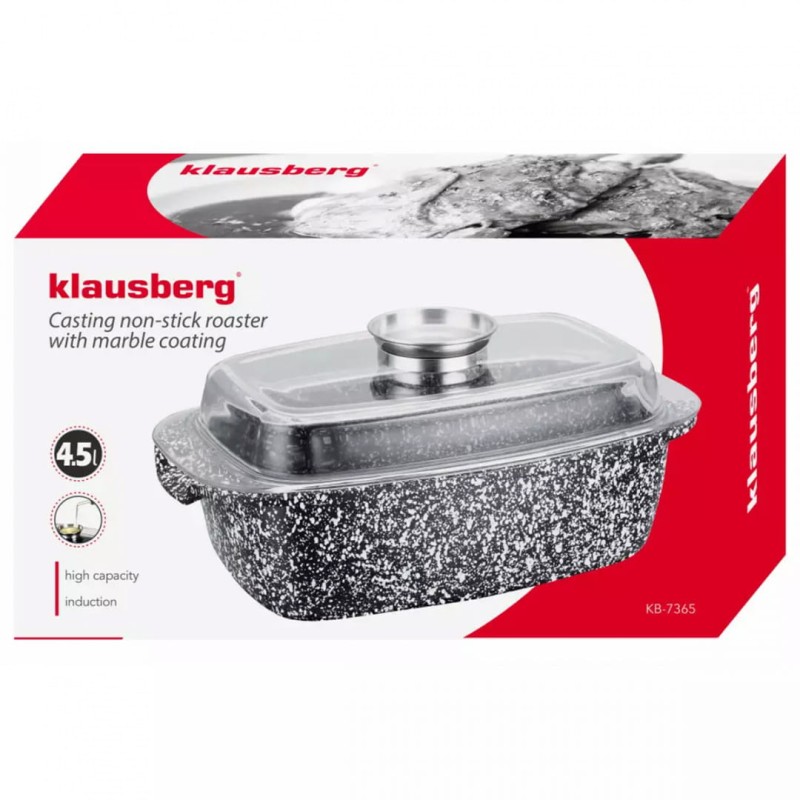 Brytfanna forma do pieczenia z powłoką ceramiczną z pokrywą 32cm KLAUSBERG