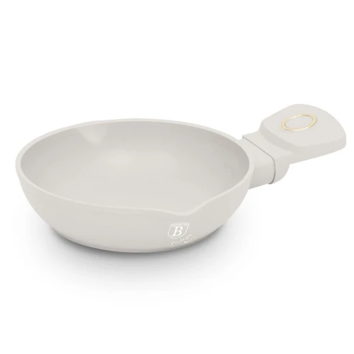 Mini patelnia z powłoką tytanową 16cm BERLINGER HAUS SAHARA kremowa