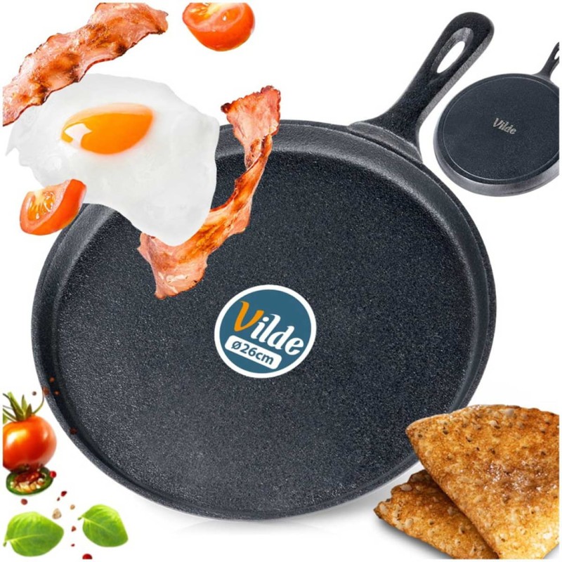 Patelnia żeliwna 26cm do naleśników CAST LINE