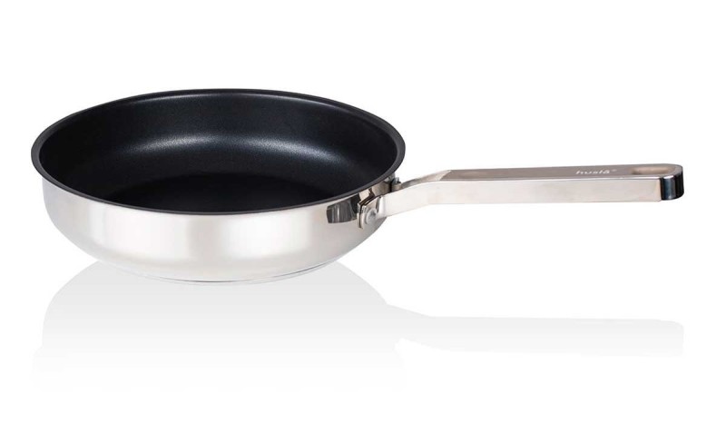 Patelnia ze stali nierdzewnej z powłoką nieprzywierającą 24cm HUSLA
