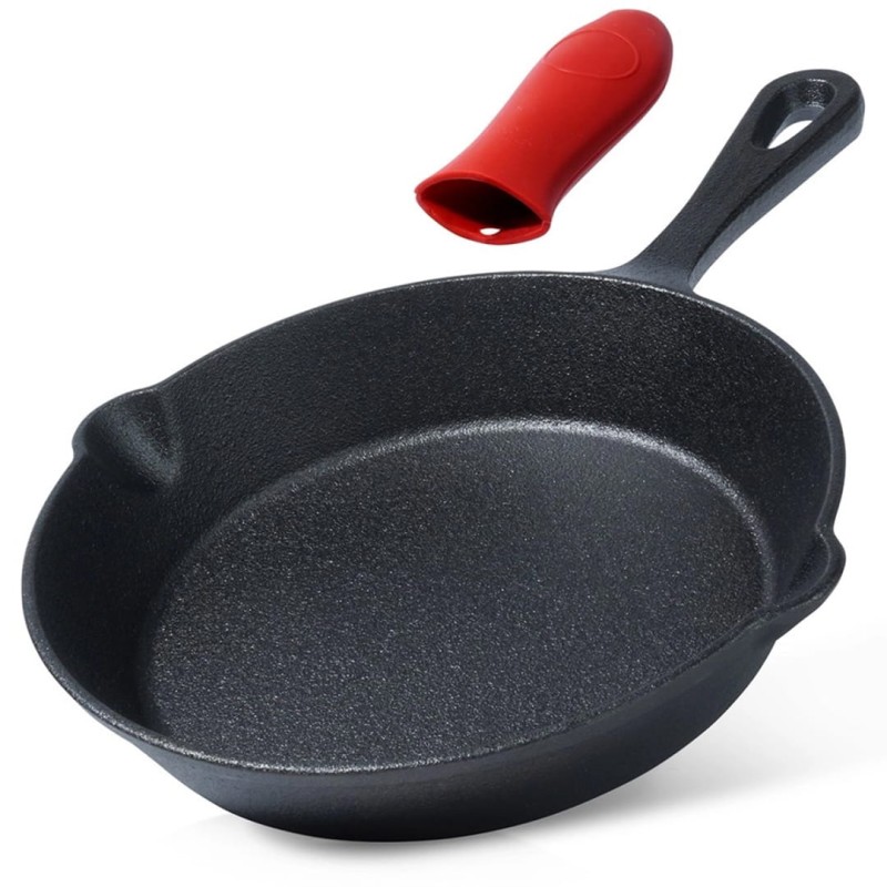 Patelnia żeliwna z silikonową nakładką 20cm CAST LINE