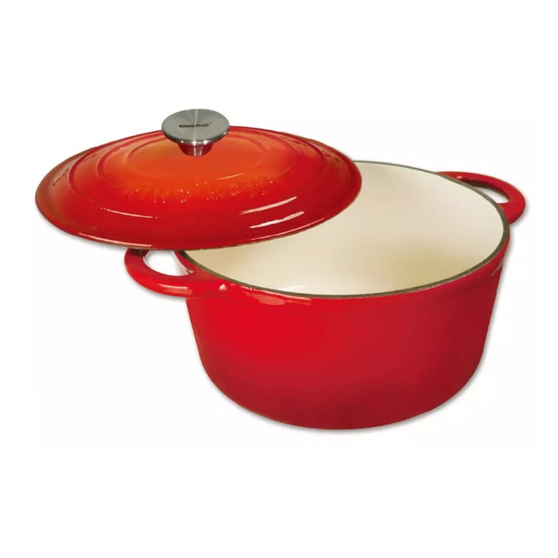 Garnek żeliwny emaliowany 24cm KINGHOFF