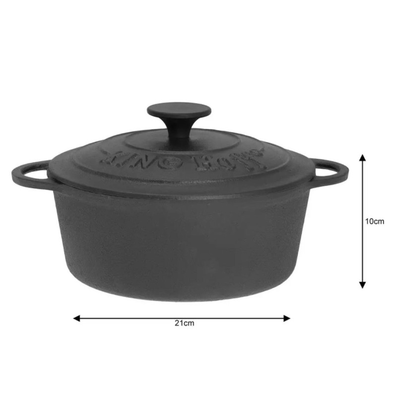 Garnek żeliwny 22cm 2,4L KINGHOFF