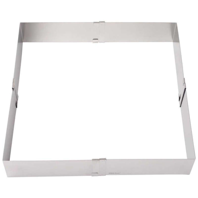 Rant kwadratowy do ciast 5cm forma regulowana 15-28cm KINGHOFF