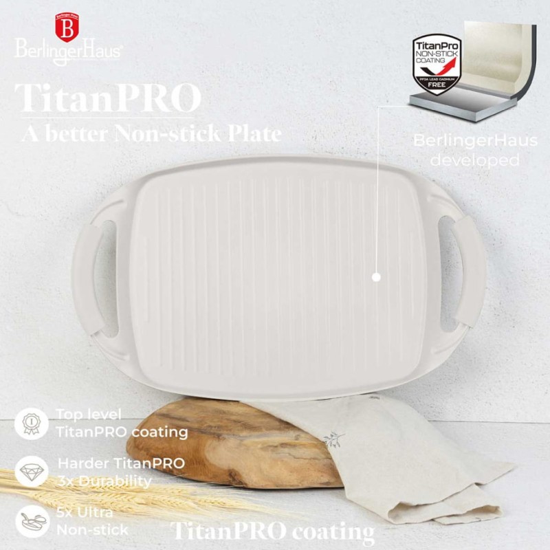 Patelnia grillowa z powłoką tytanową 47cm BERLINGER HAUS SAHARA