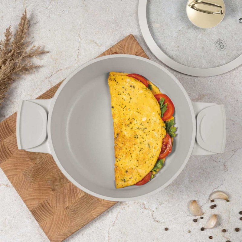 Garnek z powłoką tytanową i pokrywą 28cm BERLINGER HAUSSAHARA