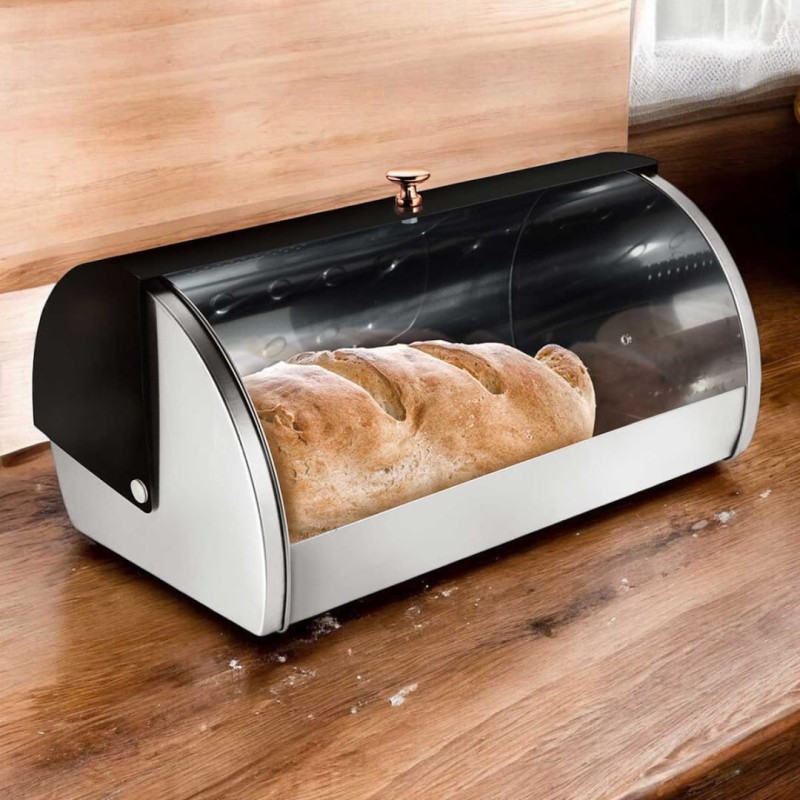 Chlebak stalowy BERLINGER HAUS BLACK ROSE