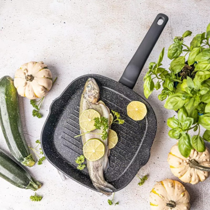 Patelnia grillowa z powłoką marmurkową KLAUSBERG 24cm