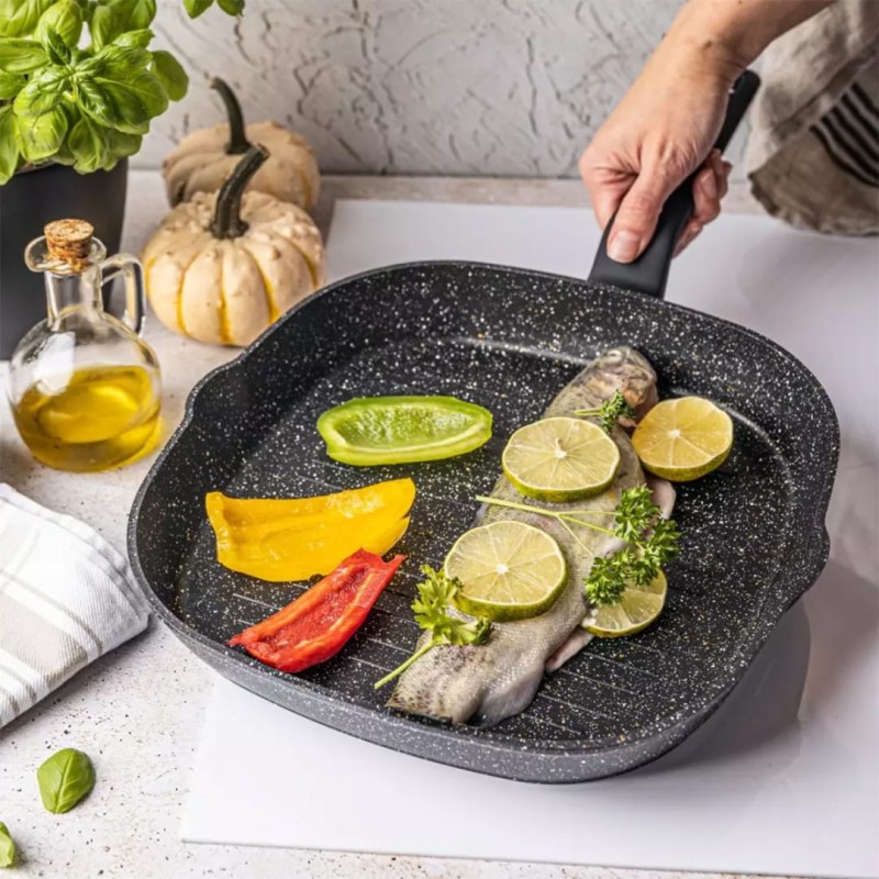 Patelnia grillowa z powłoką marmurkową KLAUSBERG 28cm