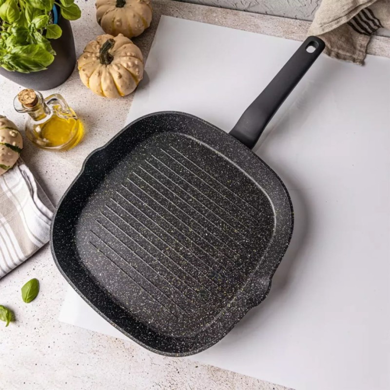 Patelnia grillowa z powłoką marmurkową KLAUSBERG 28cm