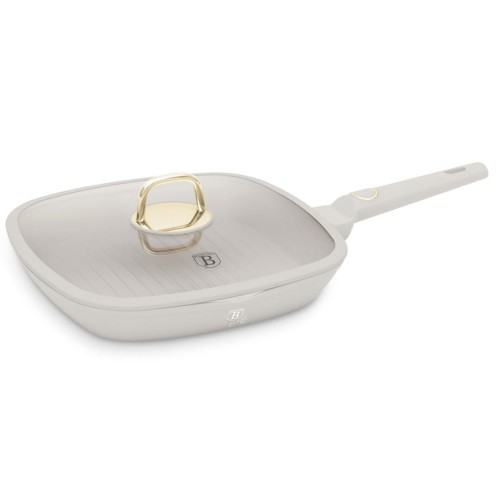Patelnia grillowa z powłoką tytanową z pokrywą 28cm BERLINGER HAUS SAHARA