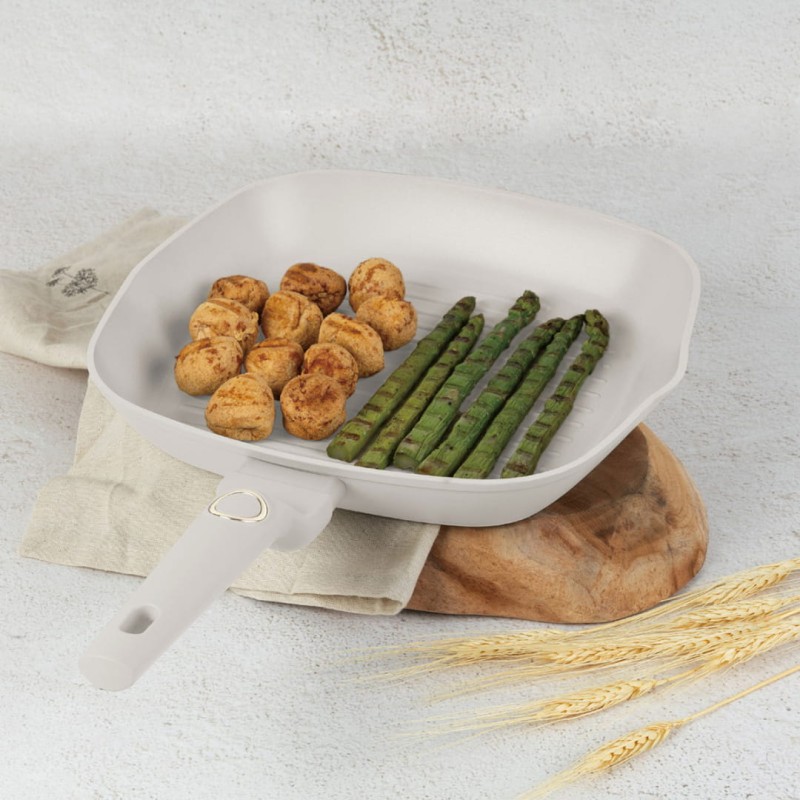 Patelnia grillowa z powłoką tytanową z pokrywą 28cm BERLINGER HAUS SAHARA