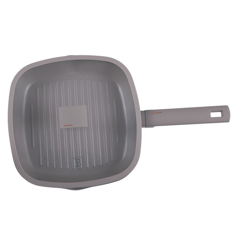 Patelnia grillowa z powłoką tytanową z pokrywą 28cm BERLINGER HAUS TAUPE