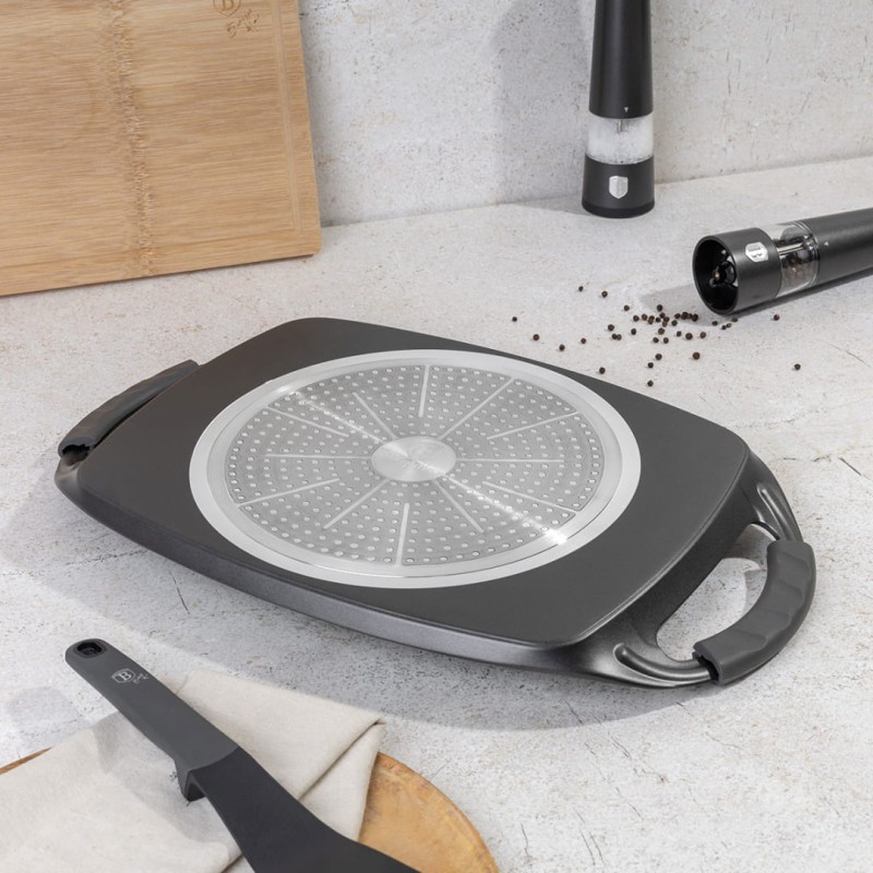 Płyta grillowa z powłoką tytanową 47cm BERLINGER HAUS ANTRACIT