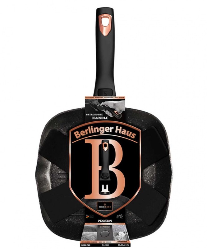 Patelnia grillowa 28cm BERLINGER HAUS BLACK ROSE