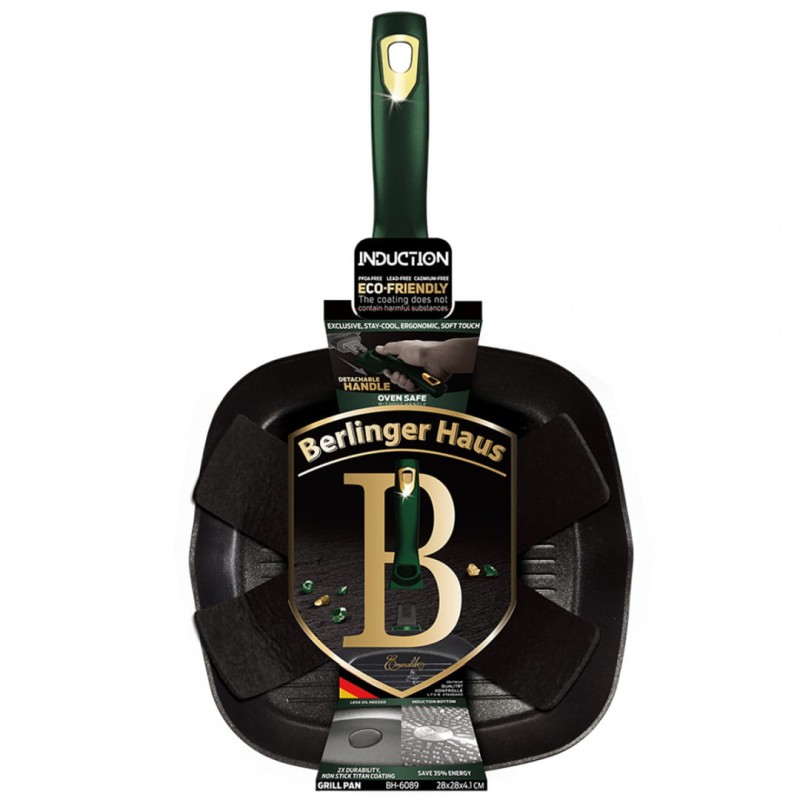 Patelnia grillowa 28cm BERLINGER HAUS EMERALD
